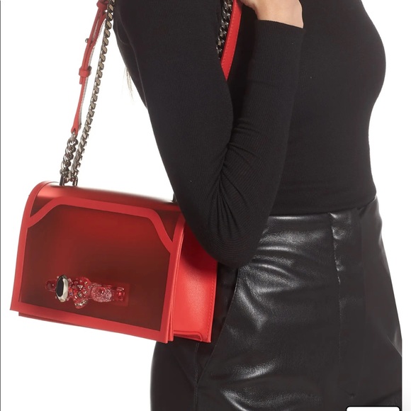 Alexander McQueen Jeweled PVC Shoulder Bag - Picture 12 of 15